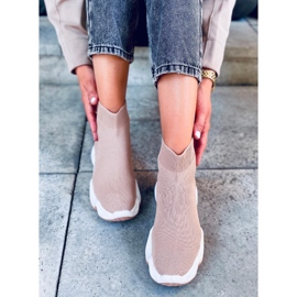 Nova Khaki -nilkkasukat beige 1