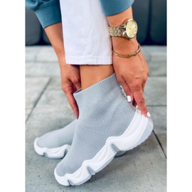 Nova Grey korkeat sukat harmaa 1