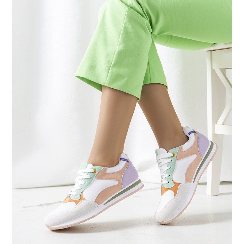 Kindler naisten valkoiset ja violetit tennarit valkoinen violetti vaaleanpunainen 1