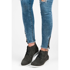 Vinceza Nahkaiset nilkkurit harmaa 1