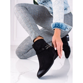 W. Potocki Potocki naisten saappaat, cowboy-saappaat ketjulla musta 1