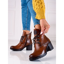 W. Potocki Naisten Potocki-työläiset ruskeat korkokengät 1