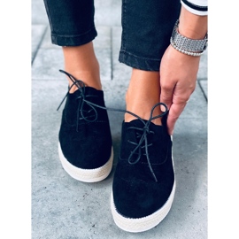 Naisten mokasiinit, espadrillit Apia Black musta 2