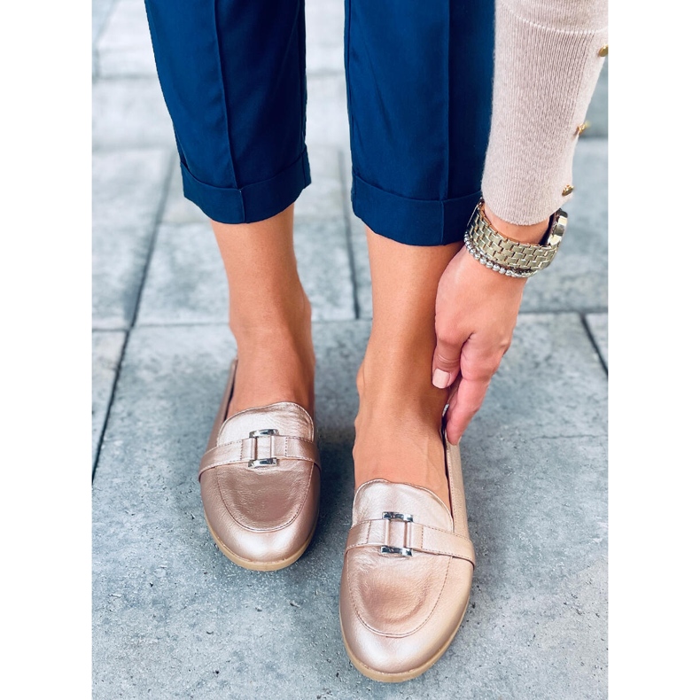 Alma Gold naisten housut kultainen 2