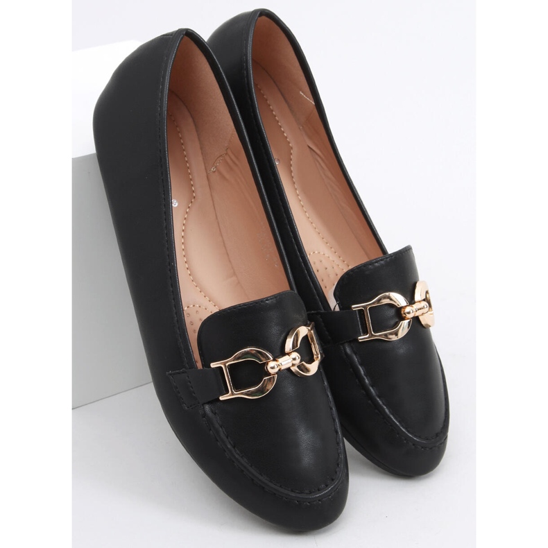 Naisten Amiya Black -loaferit musta 2