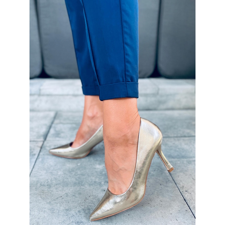 Naisten Aurora Gold -korkokengät kultainen 1