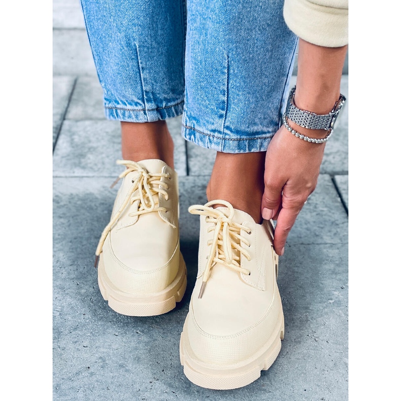 Korkeapohjaiset loaferit Unna Yellow keltainen 1