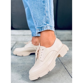 Loaferit korkealla Unna Beigellä pohjalla 1