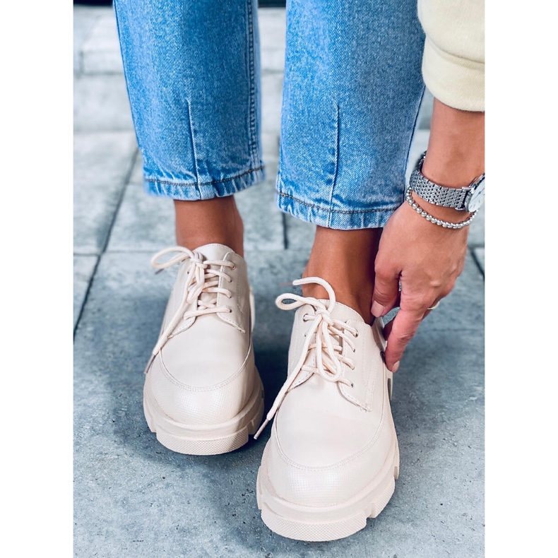 Loaferit korkealla Unna Beigellä pohjalla 2