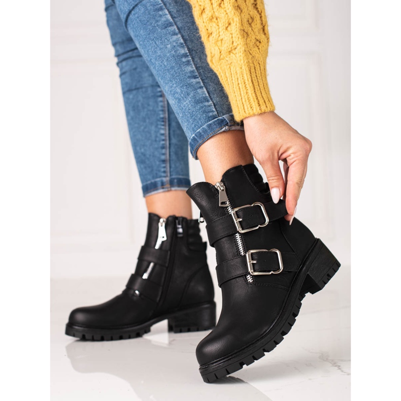 Mustat Shelovet naisten laukut vetoketjuilla 1