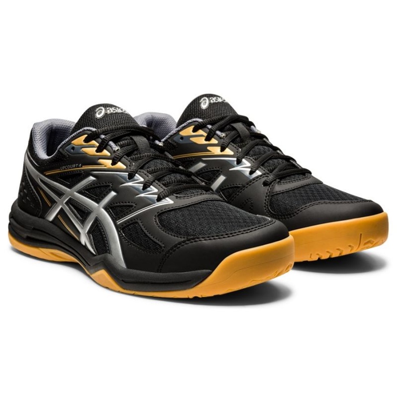 Asics Upcourt 4 1071A053-001 lentopallokengät musta musta 2
