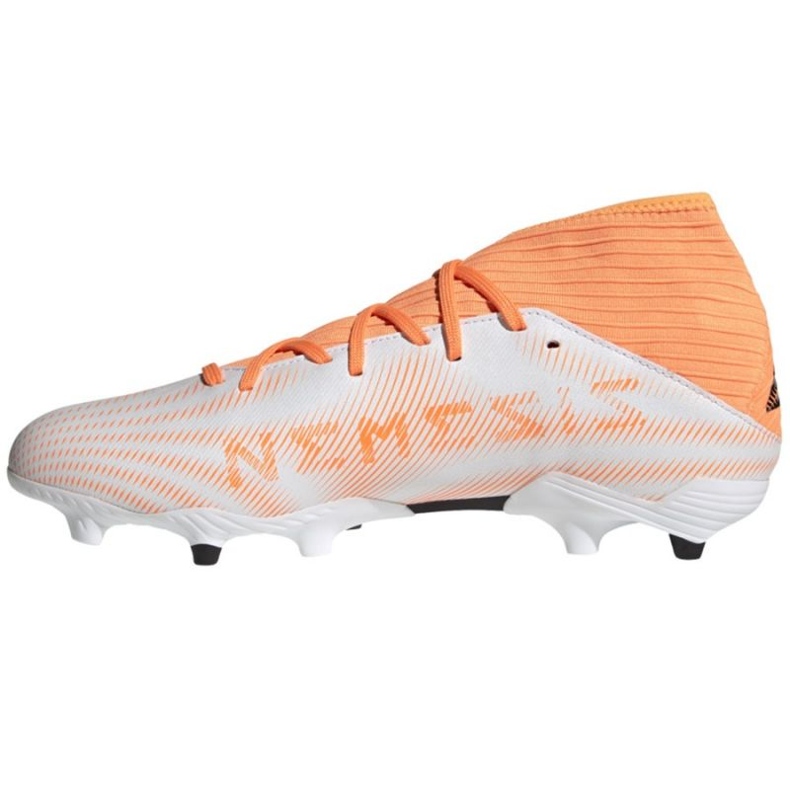Adidas Nemeziz.3 Fg M FW7350 jalkapallokengät oranssi, valkoinen valkoinen 1