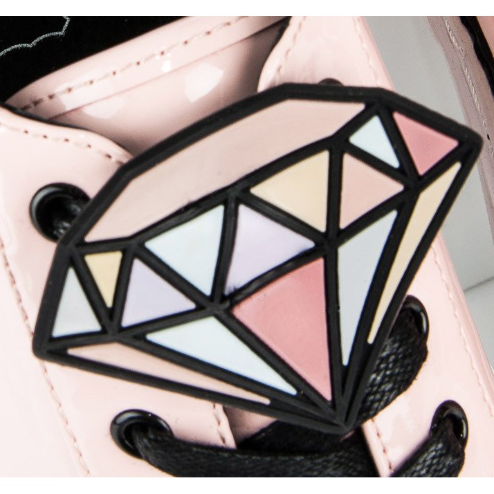 Betler Timanttilakatut lenkkarit vaaleanpunainen 1