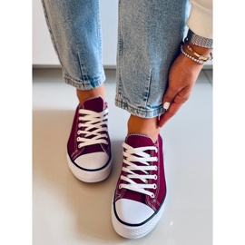 Basic Wine klassiset naisten tennarit punainen 1