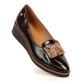 Lakatut kengät, kiilat, musta Potocki 1