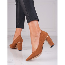 Goodin SHELOVET mokkanahkaiset kantapääpumput ruskea 1