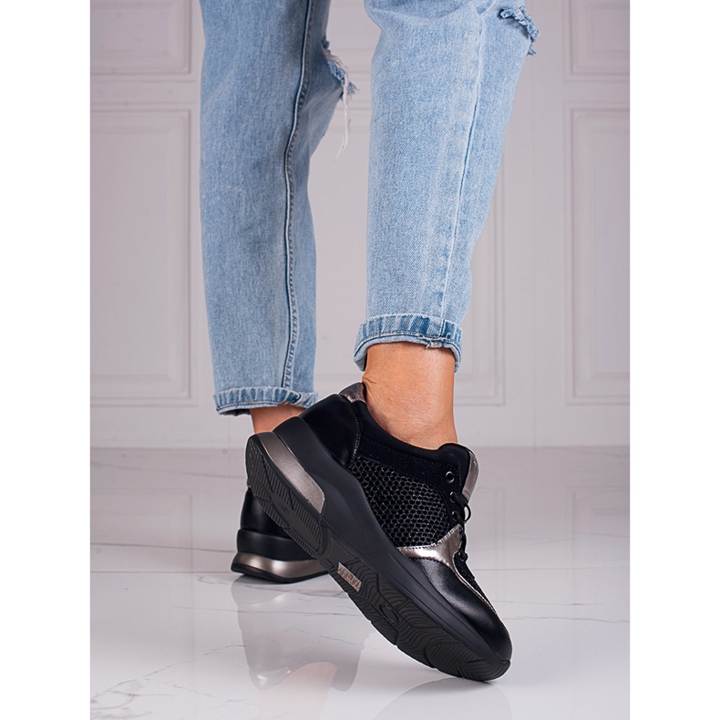 Mustat tyylikkäät Vinceza-lenkkarit 1