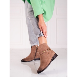 W. Potocki Potocki naisten saappaat, cowboy-saappaat ketjulla ruskea 1