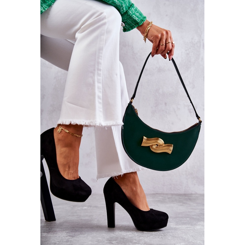 WS1 Klassiset mokkanahkapumput kantapäällä musta Soro 1