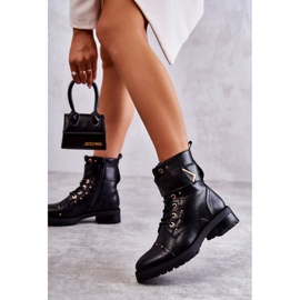 Lämpimät Eco-Leather Snake Boots Black Colira musta 1