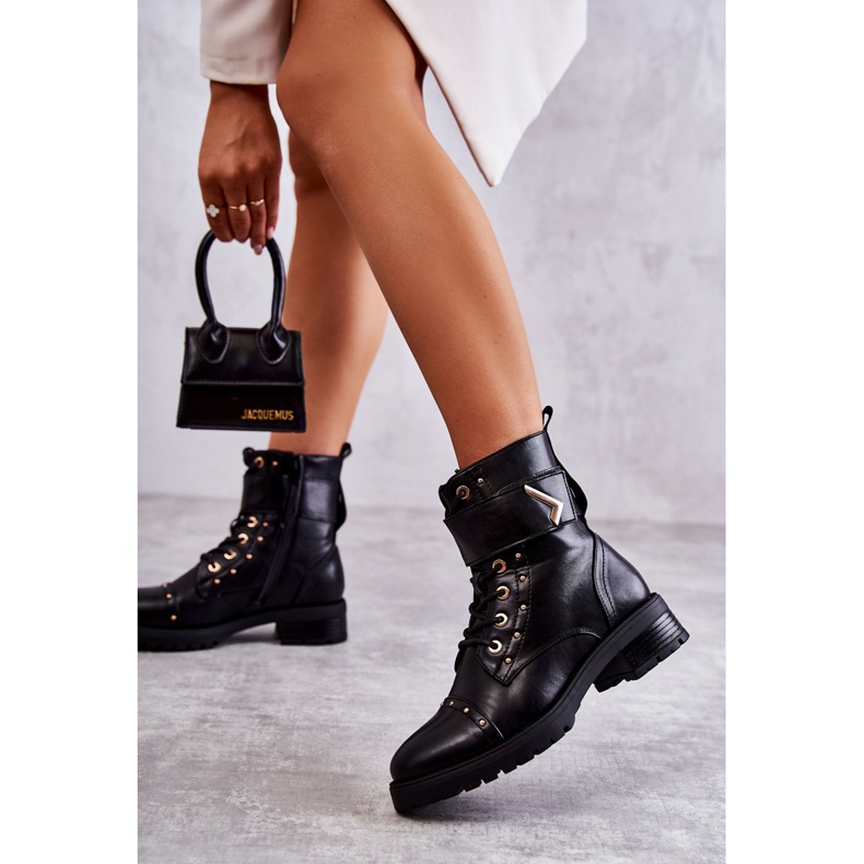 Lämpimät Eco-Leather Snake Boots Black Colira musta 1