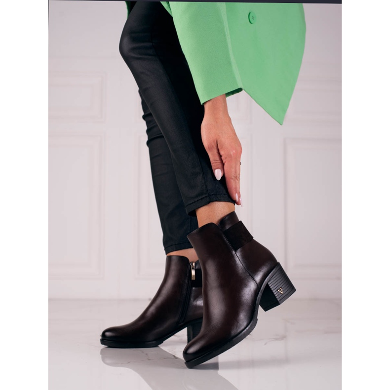 W. Potocki Potockin klassiset ruskeat naisten saappaat 1