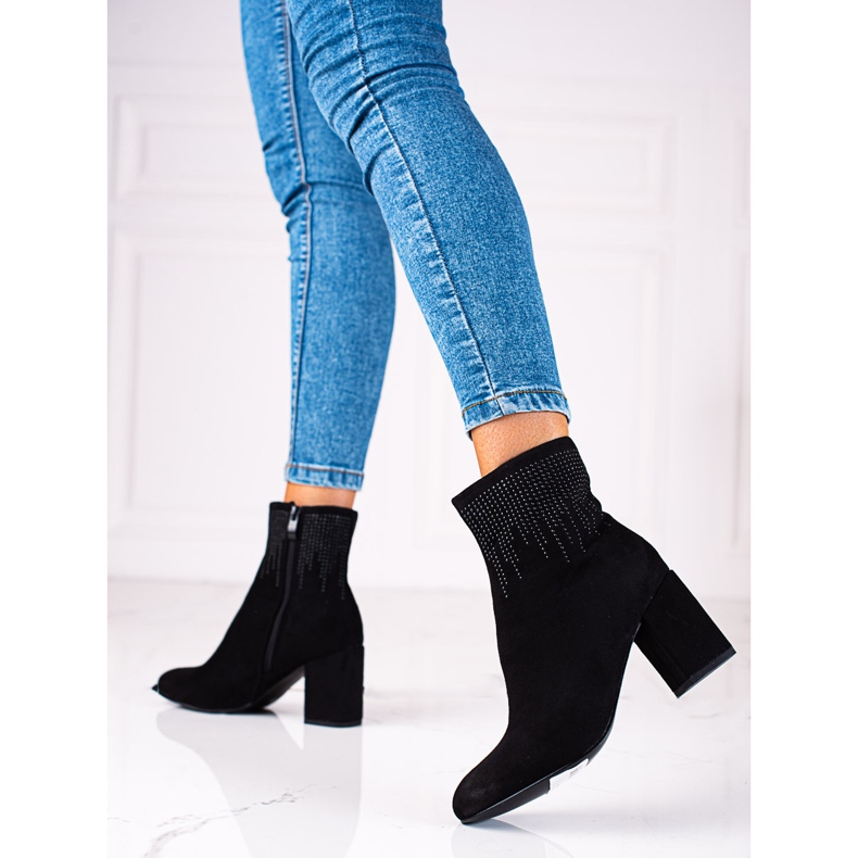 T.Sokolski Naisten mokkanahkasaappaat Sokolski-postissa musta 2