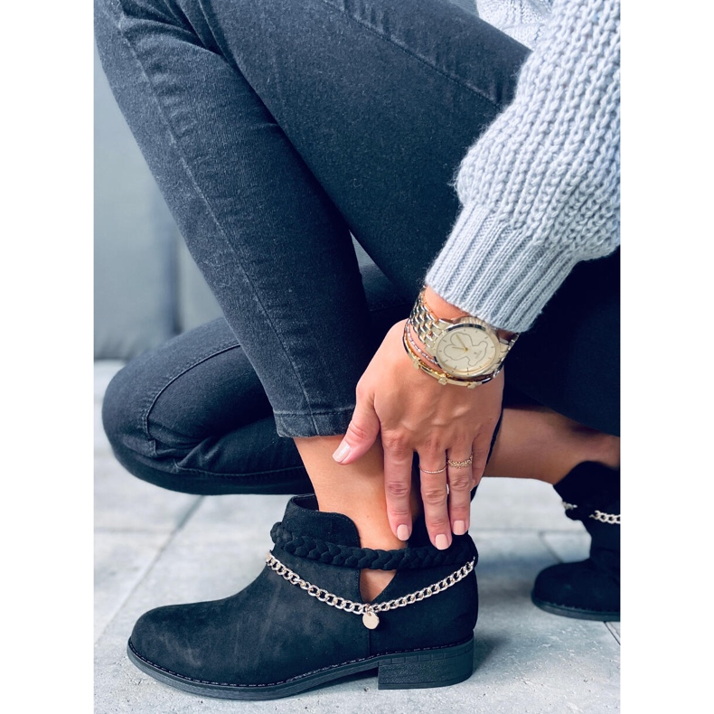 Leikkaavat saappaat Cupro Black -ketjulla musta 1