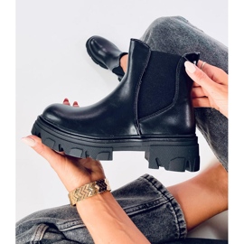 Finn Black korkeakorkoiset Chelsean saappaat musta 1