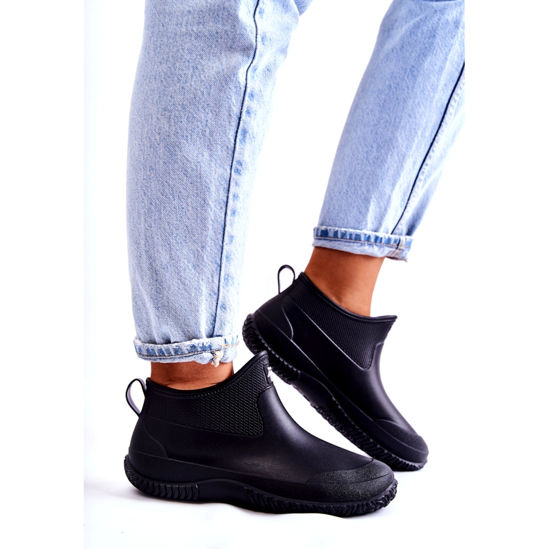 Naisten mustat Low Wellies Eldora 4