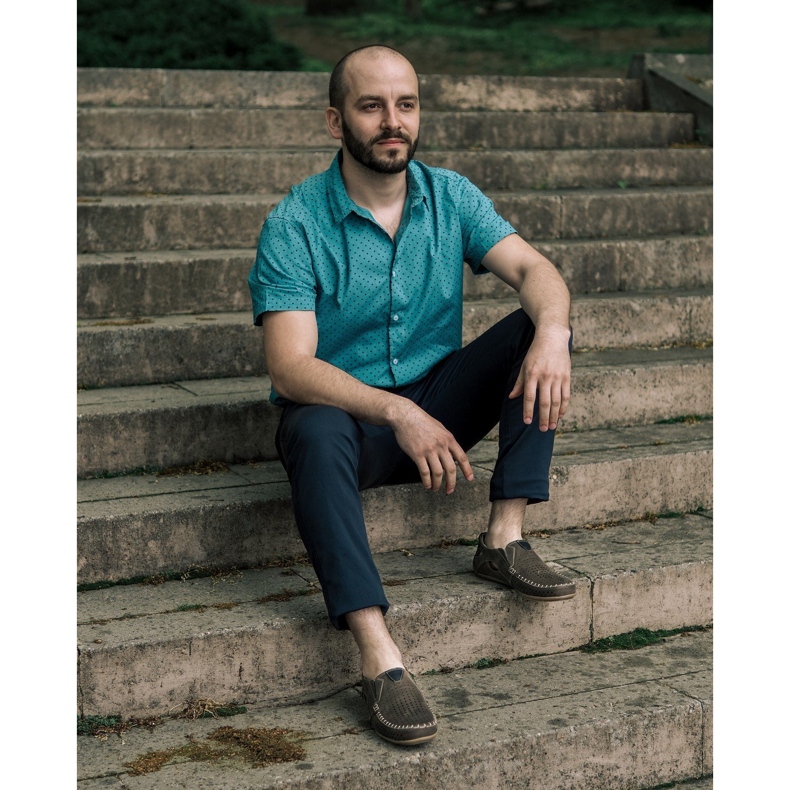 Olivier Miesten kengät mokkasiini 906 kesä ruskea harmaa 5