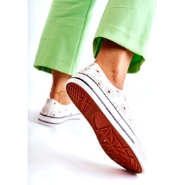 PS1 Naisten matalat tennarit, joissa Janey White Flowers valkoinen 4