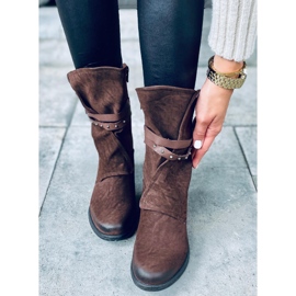 Naisten armeijan saappaat Aina Brown ruskea 1