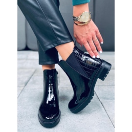 Eristetyt Chelsea-saappaat Duni Black musta 1