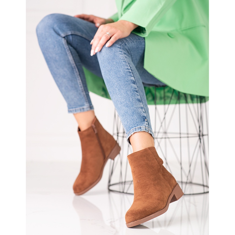 Shelovet ruskeat matalat saappaat naisille 2