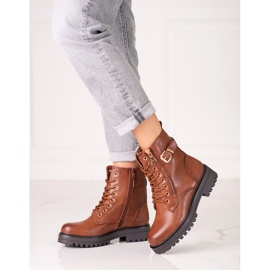 Ruskeat klassiset Shelovet naisten laukut 1