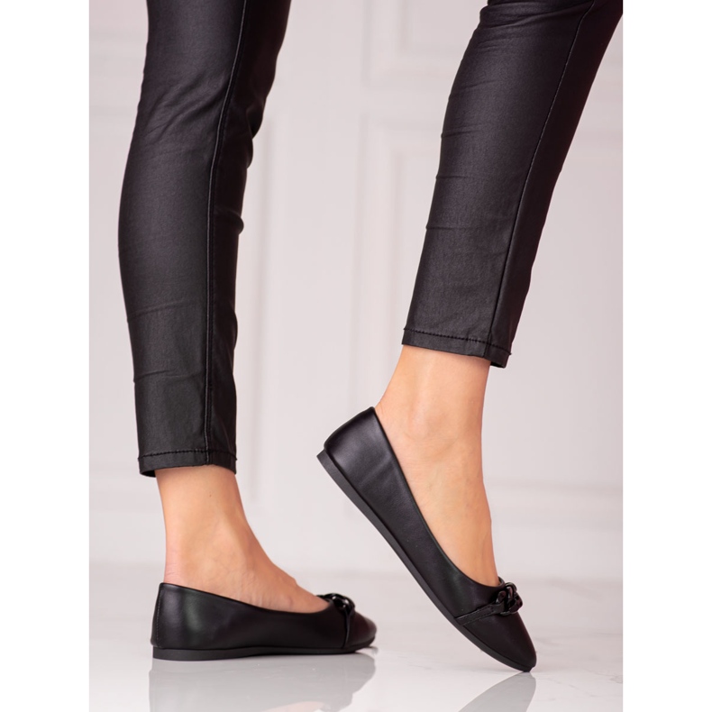 W. Potocki Naisten mustakärkiset balerinat Potocki-ketjulla 1