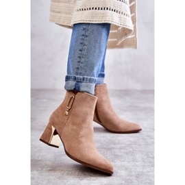 PS1 Mokkasaappaat pylväässä beigellä Erine-koristeella 1