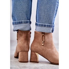 PS1 Mokkasaappaat pylväässä beigellä Erine-koristeella 2