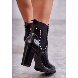 PG1 Mustat Wissey Snake Snake Boots On A Post 2