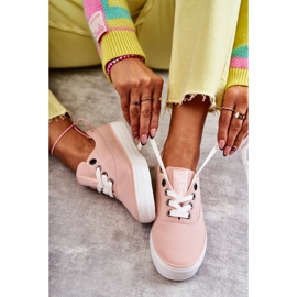 Naisten kangaslenkkarit Big Star KK274020 Nude vaaleanpunainen 1