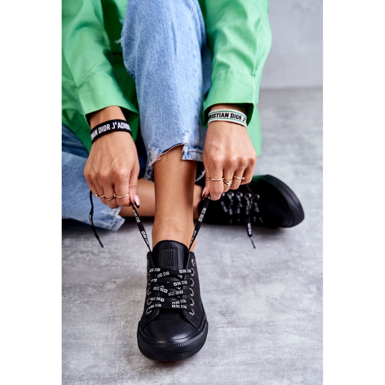 Naisten nahkalenkkarit Big Star KK274106 musta 2