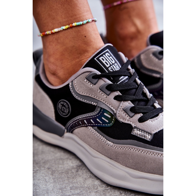 Naisten urheilulenkkarit Big Star KK274100 musta-harmaa 1