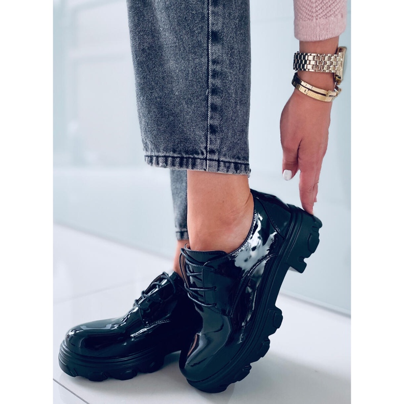 PA1 Pragma Black korkeapohjaiset loaferit musta 1