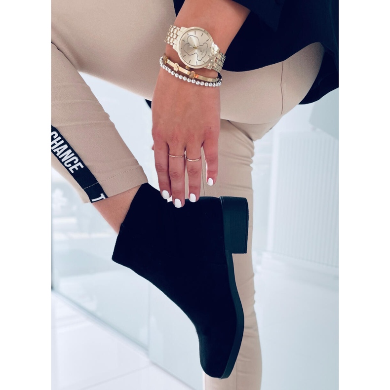 PA1 Naisten mokkanahka Chelsea Verbe Black -saappaat musta 1