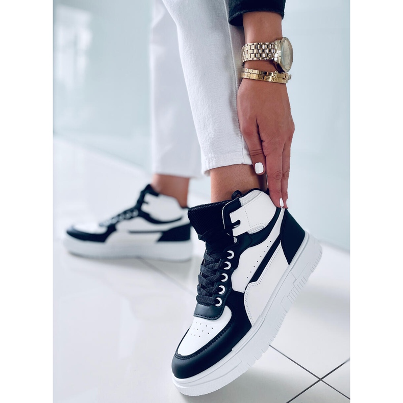 PA1 Myles Black korkeat lenkkarit valkoinen musta 1