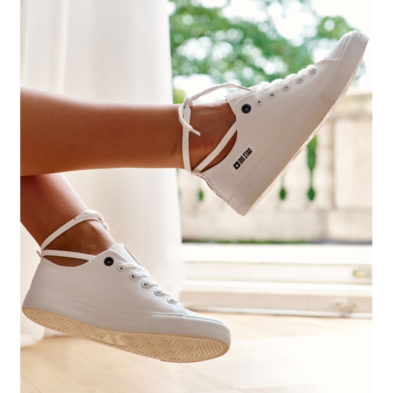 Naisten matalat lenkkarit Big Star KK274008 Valkoinen 1