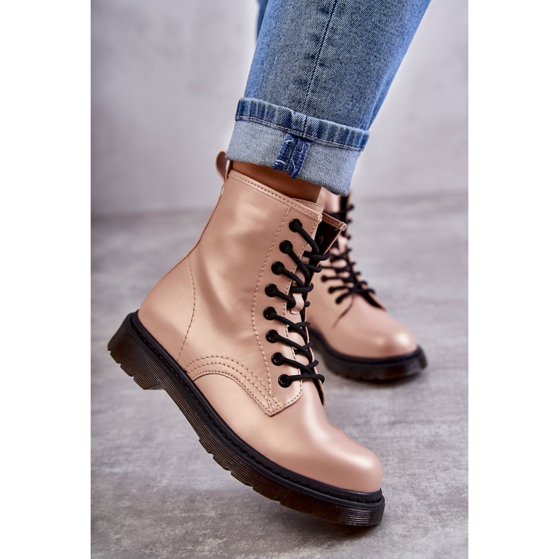 PG1 Naisten saappaat sidottu vaaleanpunainen Lavita 2