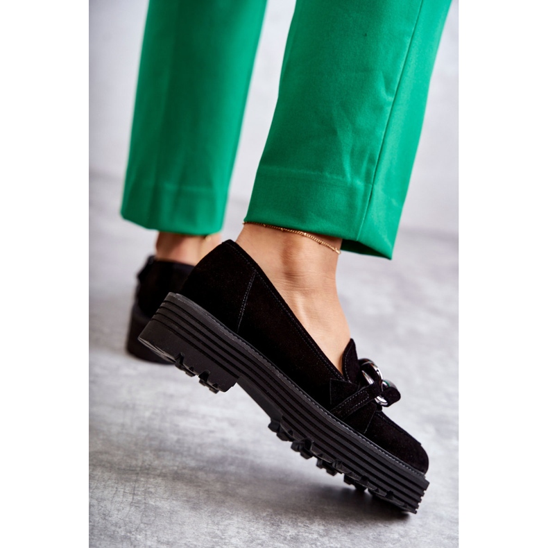 Naisten mokkanahkakengät Laura Messi 2523 musta 2