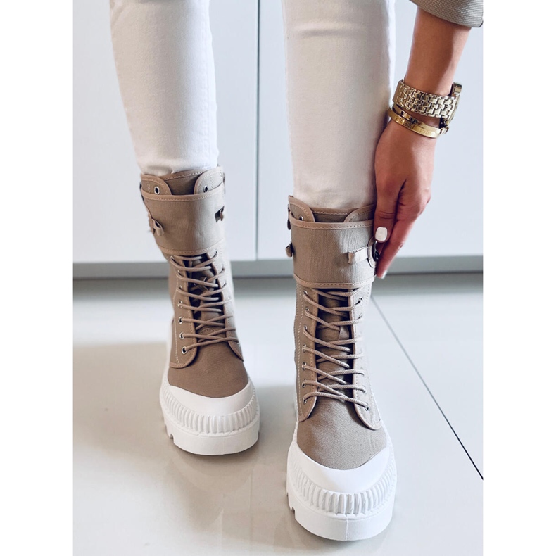 PA1 Pym Khaki -nilkkalenkkarit beige 1